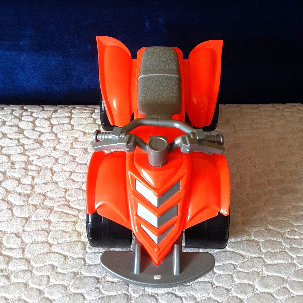 Orange truck beach toy